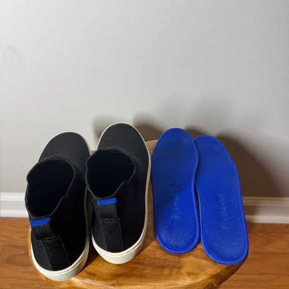 Rothy's Black Chelsea High Top Sneaker Boots Pull On Comfort Women Sz. W7.5 - Picture 9 of 13